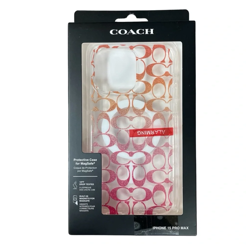 COACH iPhone 15 Pro Max Cellphone Case NEW
